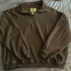 Brown Quarter Zip